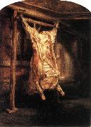 REMBRANDT Harmenszoon van Rijn The Flayed Ox oil painting